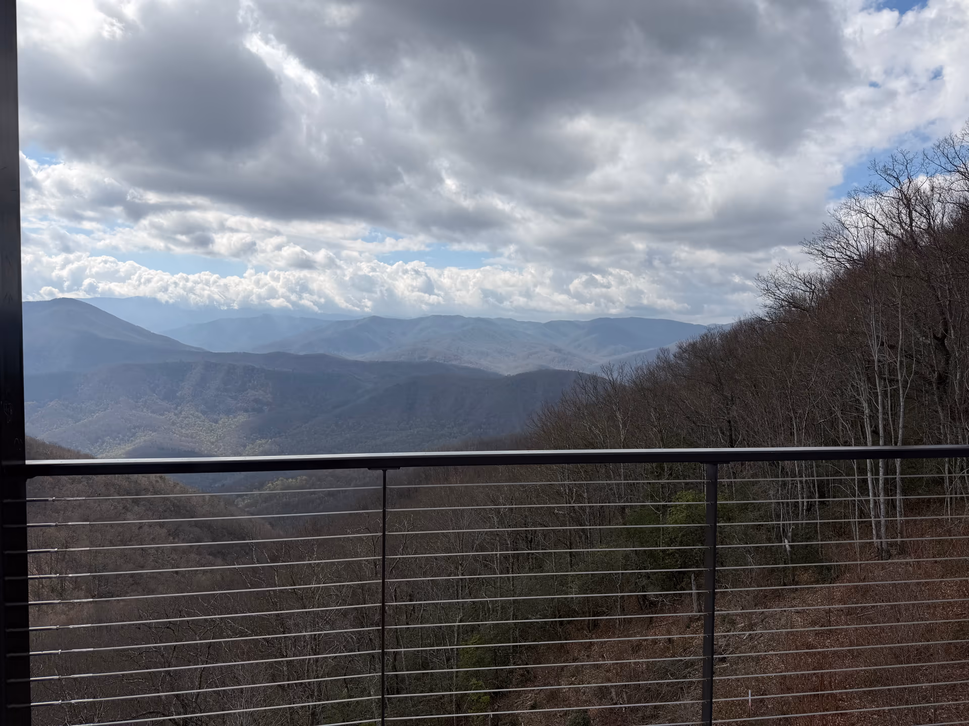 Mountain view from Ober Mountain's observation area