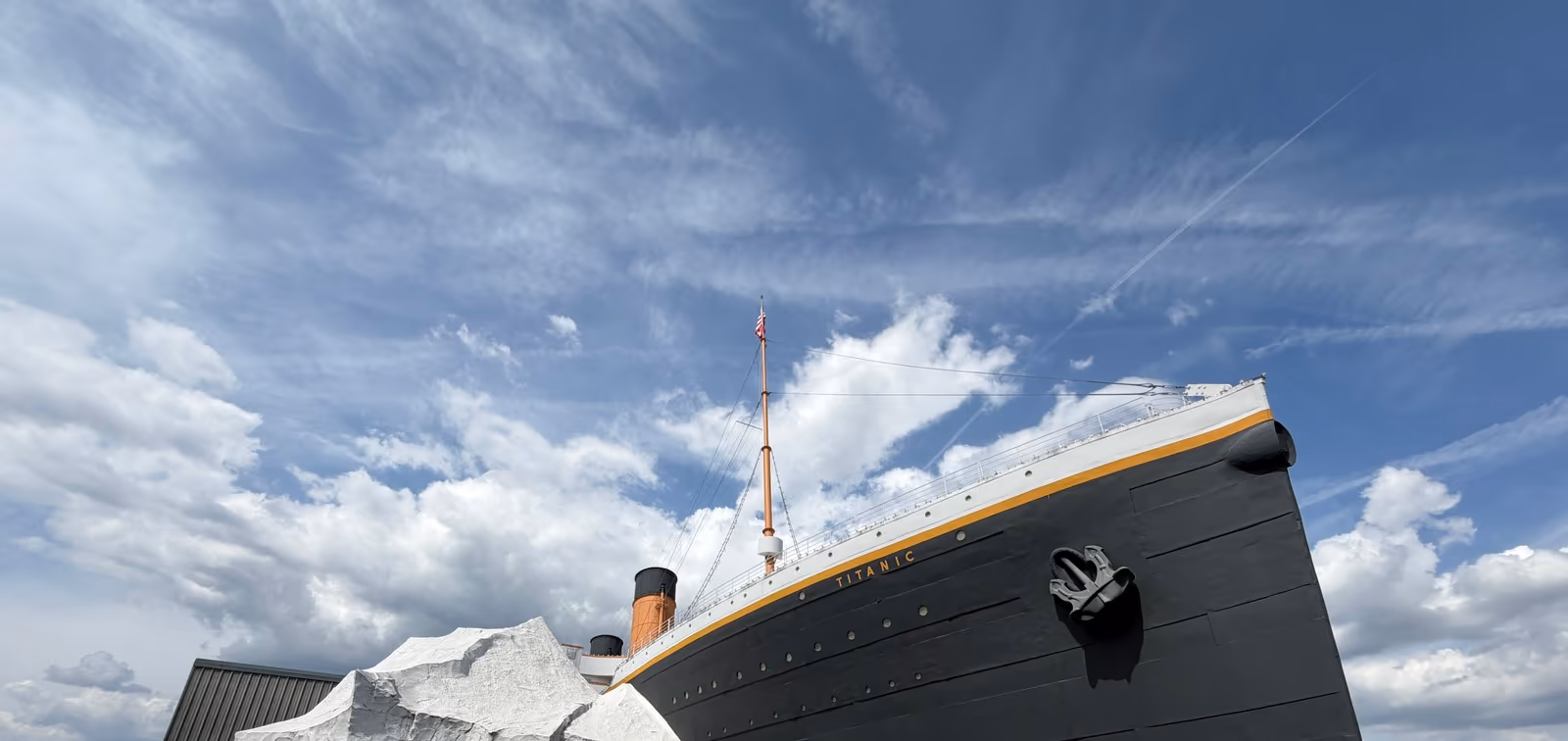 Titanic Museum ship facade in Pigeon Forge
